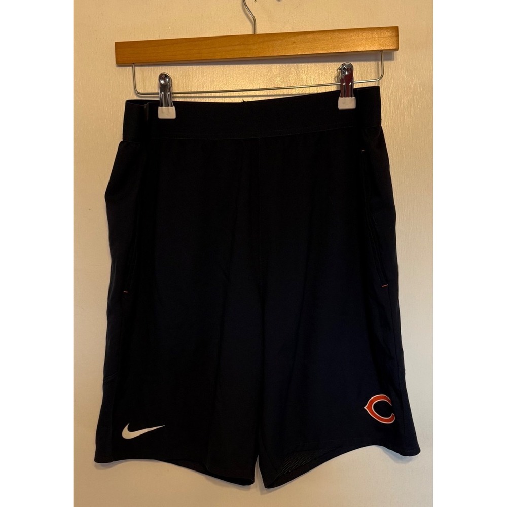 Nike NFL Chicago Bears Dri-FIT Training Shorts Mens Medium Navy Blue Athletic